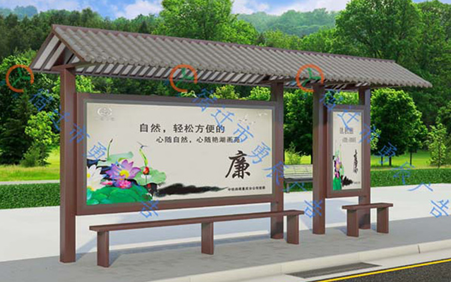 江西仿古候车亭发货